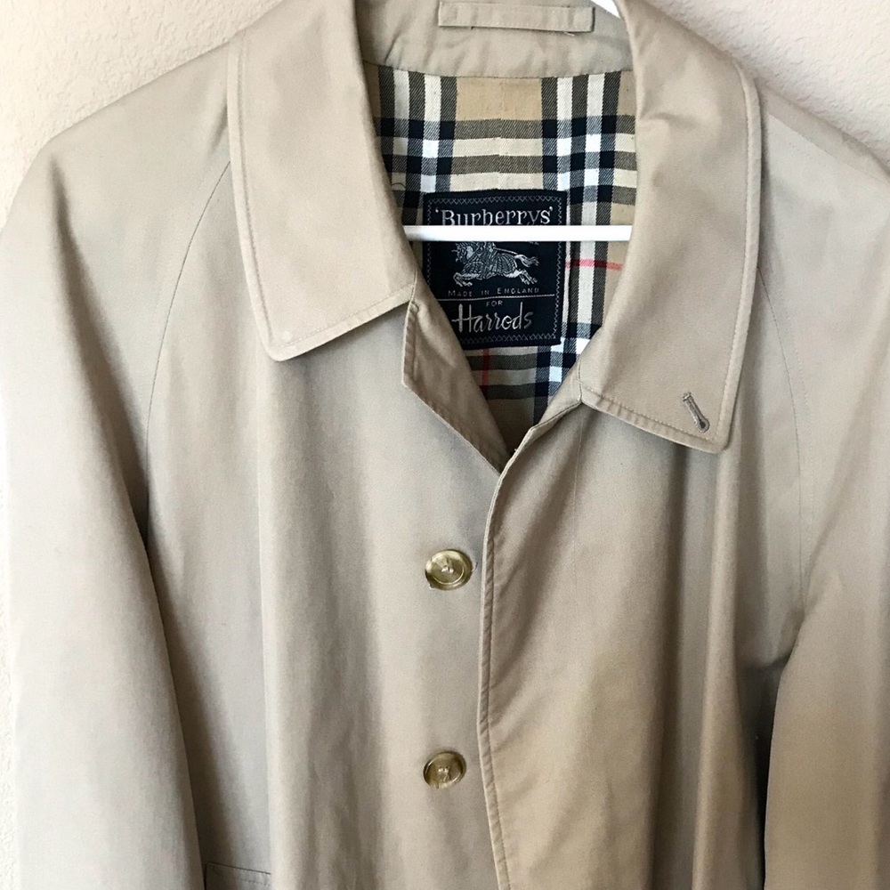 A Burberry trench coat in beautiful condition
